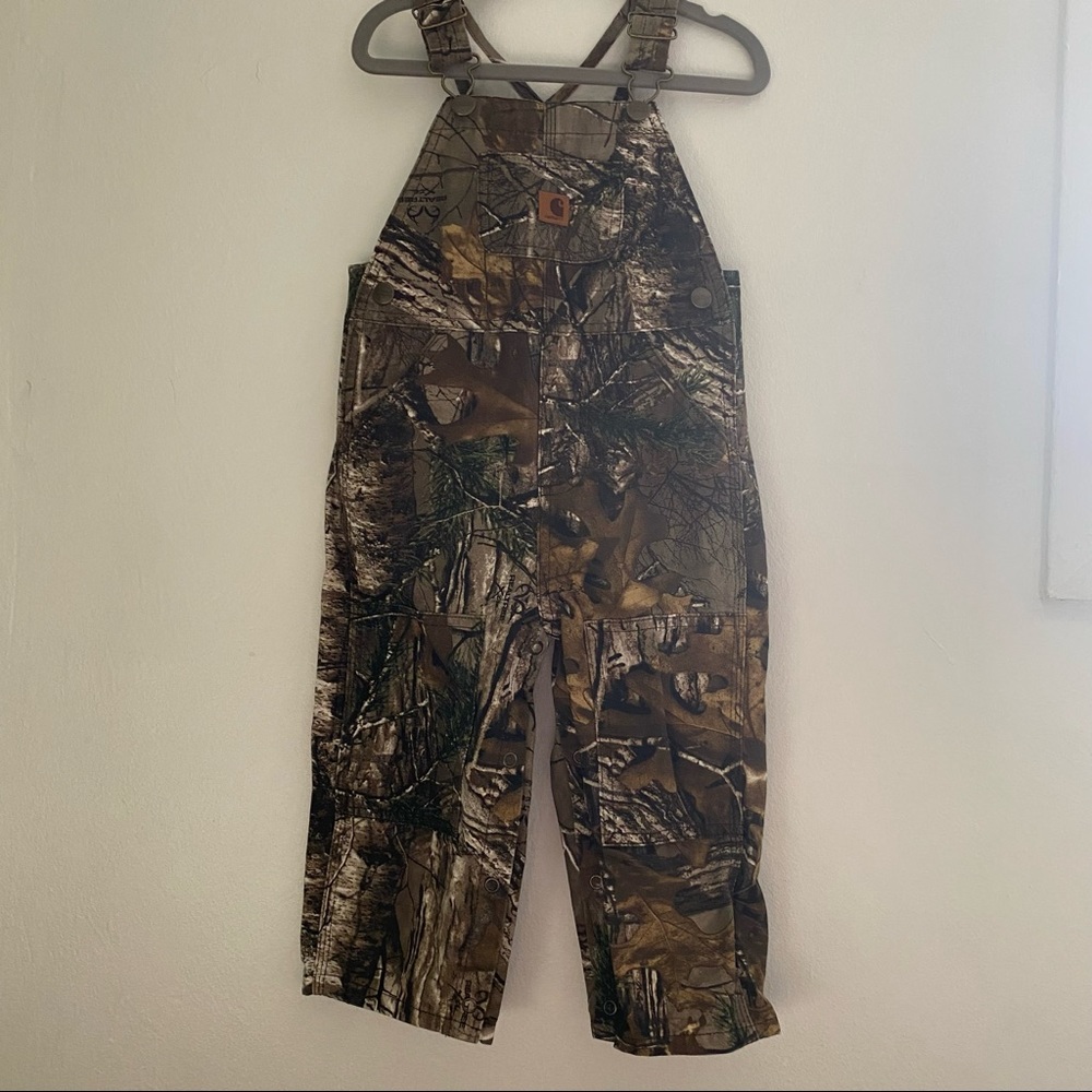 Carharrt Real Tree Camo Overalls - Size 24M